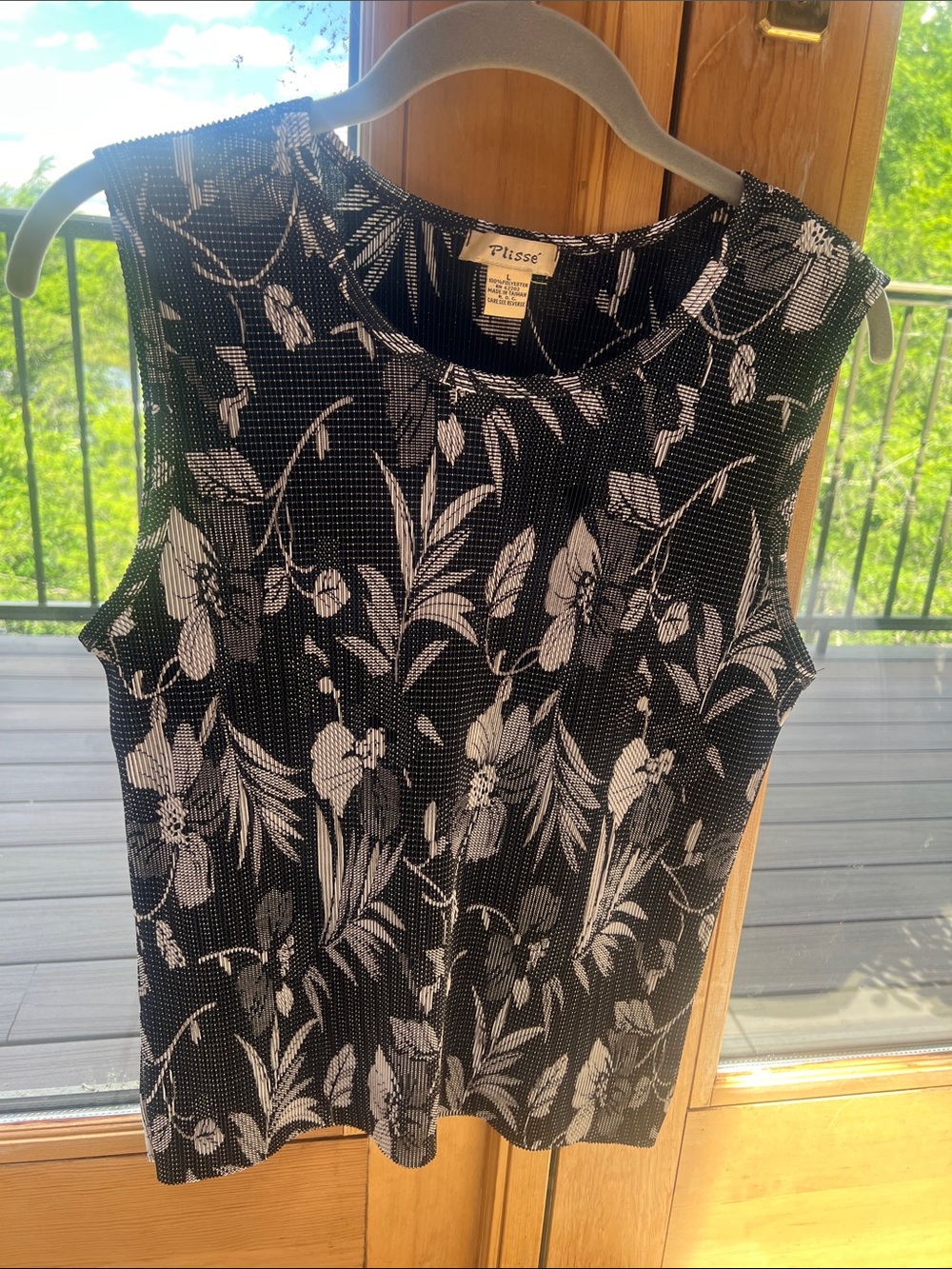 Plisse woman’s tank top